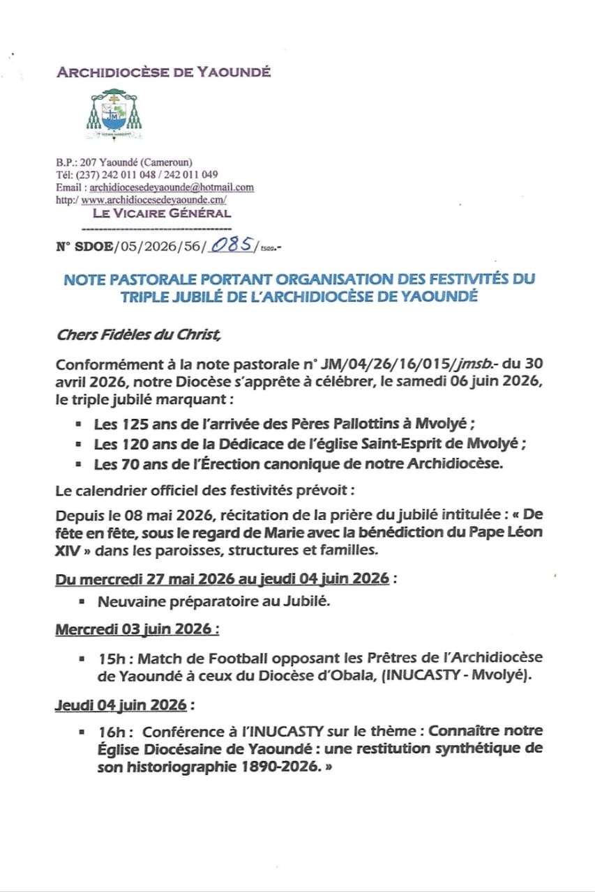 Triple Jubilé Diocésain