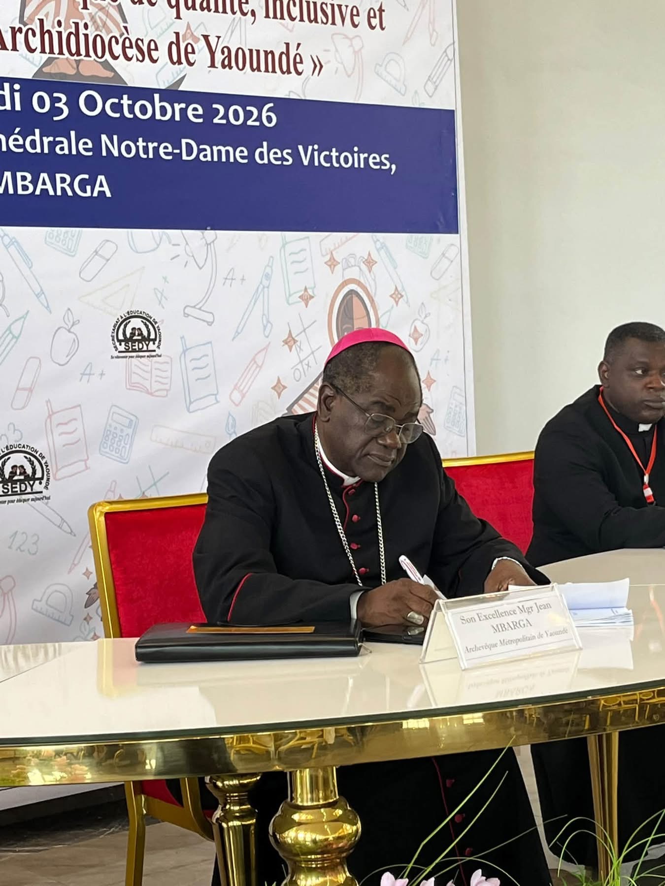 BREAKING NEWS| Clôture des États généraux de l'Éducation dans l'Archidiocèse de Yaoundé ce samedi 3 octobre 2026. De vives lumières en perspective. Deo gratias et duc in altum.